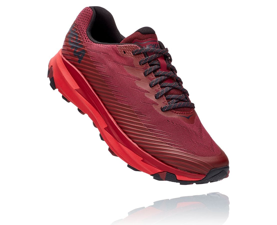 Hoka One One Torrent 2 Philippines - Men's Trail Running Shoes - Dark Brown / Red | AB5782034